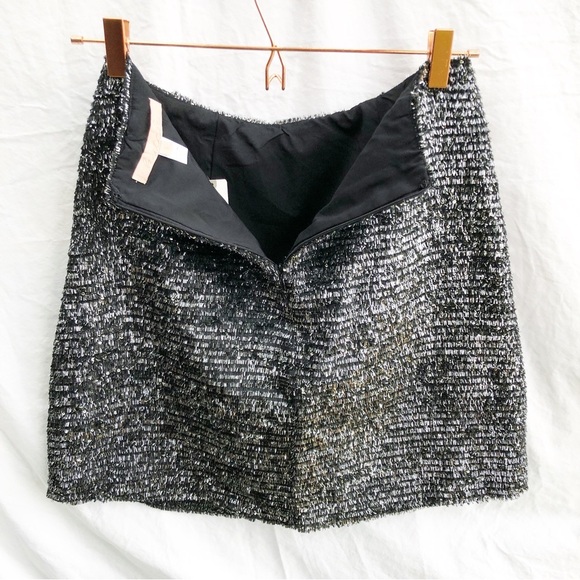 ANTHROPOLOGIE | NWT HUTCH SAINT MICHEL METALLIC TINSEL SKIRT SMALL - Picture 9 of 11